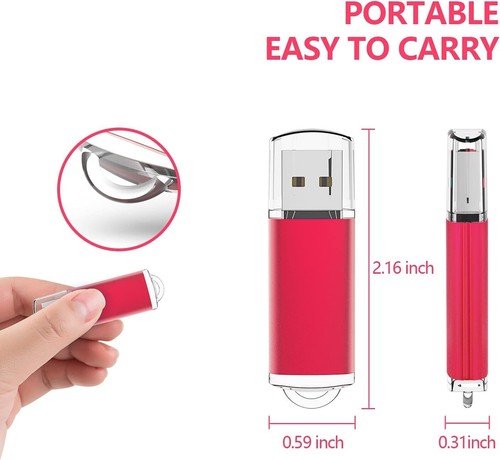 USB Stick 64GB USB 2.0 Speicherstick mit LED Anzeige und Kappen-Design - Bild 8 von 12