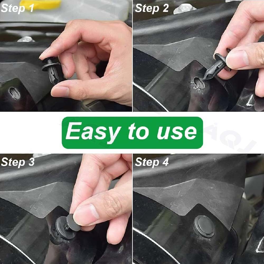 860Pcs Car Retainer Bumper Clips And Fastener Remover Kit 25 Sizes Auto Push Pin Rivets Door Trim Panel Clips For GM Ford Toyota Honda Acura Chrysler Blue In | Whizz Clips - Foto 5