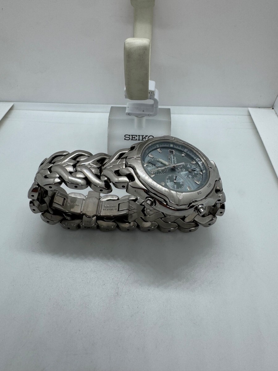 Vintage Seiko 7T32-6N50 Chronograph 100m Alarm Men's Wrist Watch
