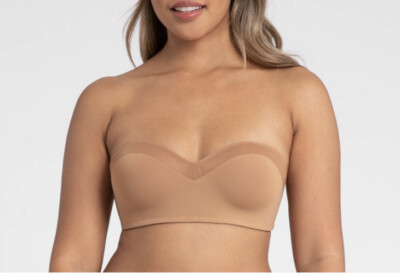 Women s All You LIVELY Wireless Stay Put Strapless Convertible Bra Warm Oak 34D