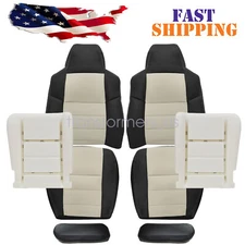 NEW For 2005 Ford Excursion Front Replacement LEATHER Seat Covers / Foam Cushion
