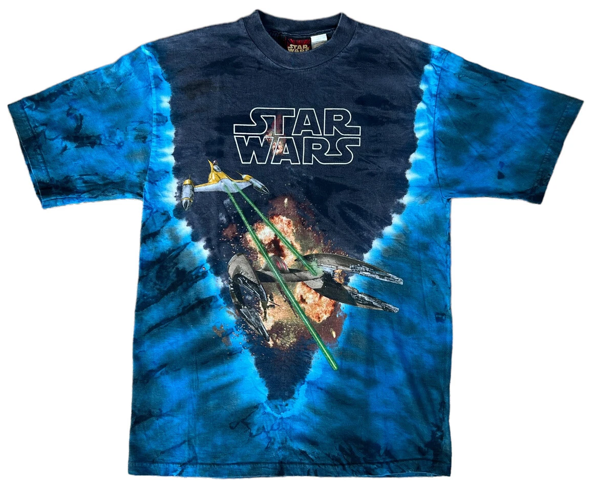 VTG Star Wars T-Shirt Episode 1 The Phantom Menace Movie Promo 90s 28 X 19