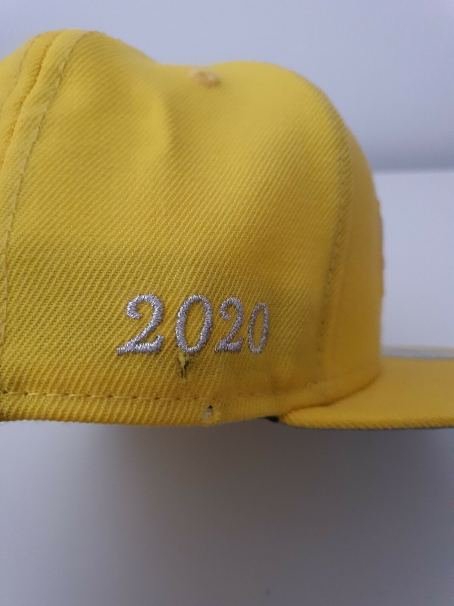 SS20 Supreme $1M box logo New Era size 7 1/8 yellow cap hat