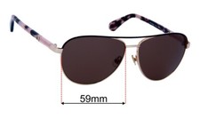 SFx Replacement Sunglass Lenses fits Kate Spade EmilyAnn/S - 59mm Wide