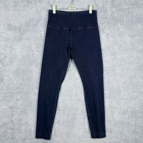 Lyssé Denim Skinny Jean Leggings Size M Dark Wash Blue Pull On Smoothing Stretch