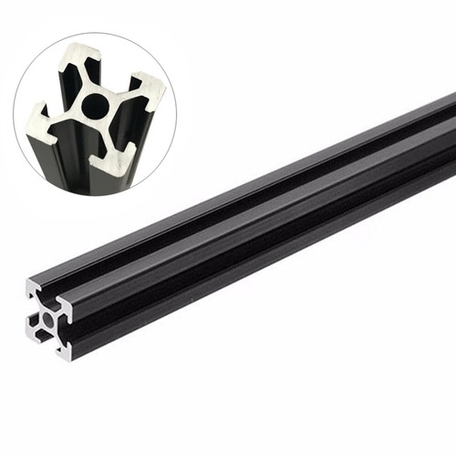 4 Stück 2020 T/V-Nut Aluminium Strangpressprofil 200 mm-1000 mm Linearschiene schwarz - Bild 11 von 12