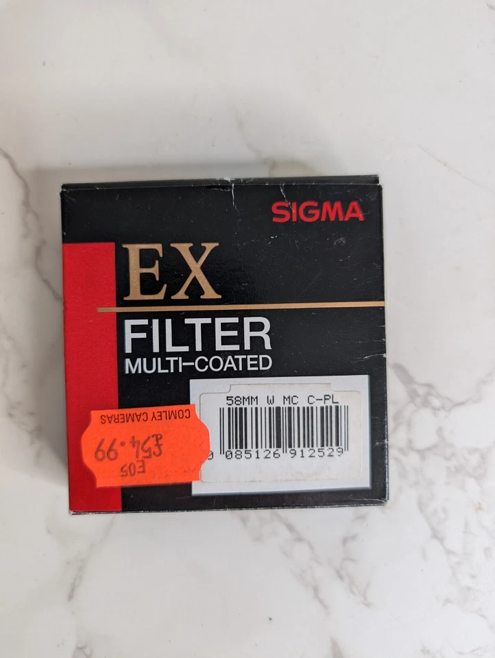 GENUINE SIGMA EX MULTI COATED 58mm w mc c-pl LENS - Original Packaging - Image 2 of 4