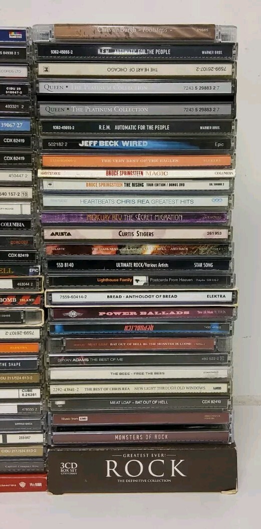 114 x Rock CD JobLot Meat Loaf Queen REM No Doubt Eagles Lou Reed