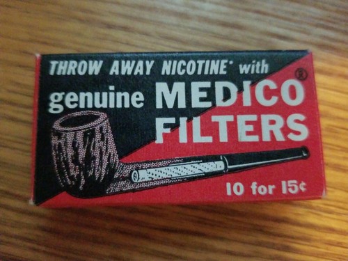 Vintage Genuine MEDICO Pipe Filters in Original Box, Unused - Old but New