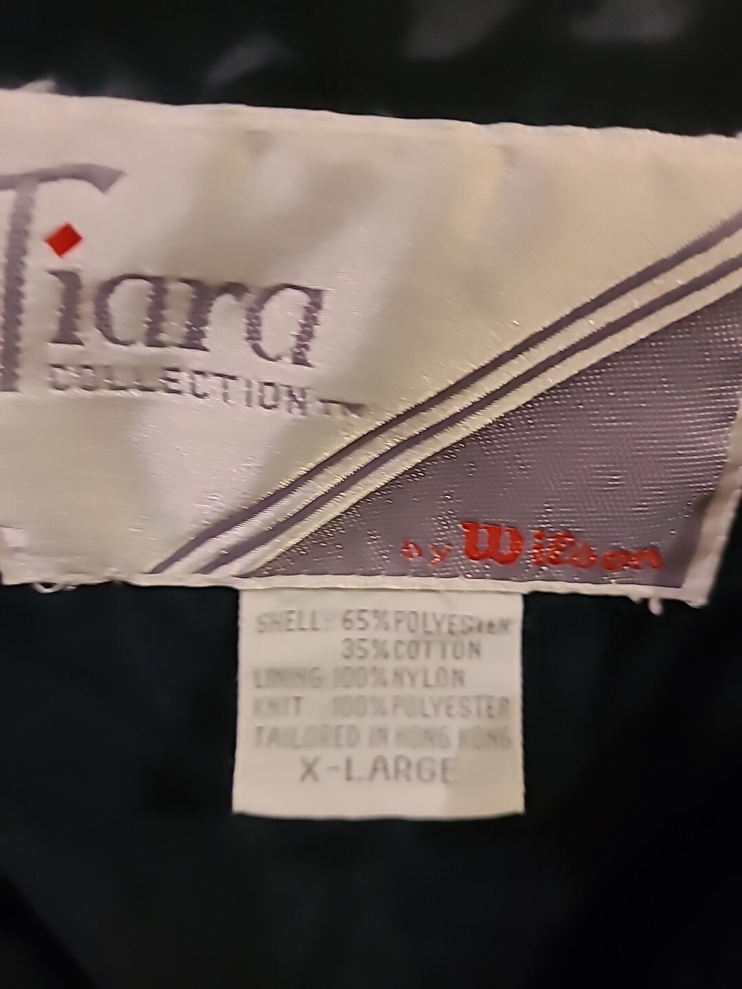 Nice Greenbrier Resort Hotel Tiara Collection Wilson XL Navy Blue Golf Jacket