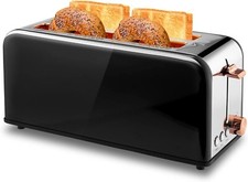 Toaster 4 Slice with Wide Slots 2 Long Slot f...