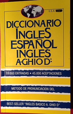 Diccionario Ingles Espanol Ingles A Ghio D 2011 Ebay