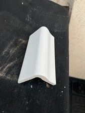 1 pc white Daltile 0100 / American Olean SL10 V CAP trim Counter top Edging tile