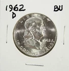 1962-D Franklin Half Dollar BU 90% Silver #GA