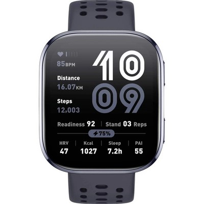 Amazfit Smartwatch Uhr Bip 6 Fitness Tracker Schwarz Fitnessuhr Telefonfunktion