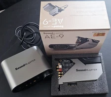 Creative Sound Blaster AE-9 Metallic Gray computer Sound Card Tested Working