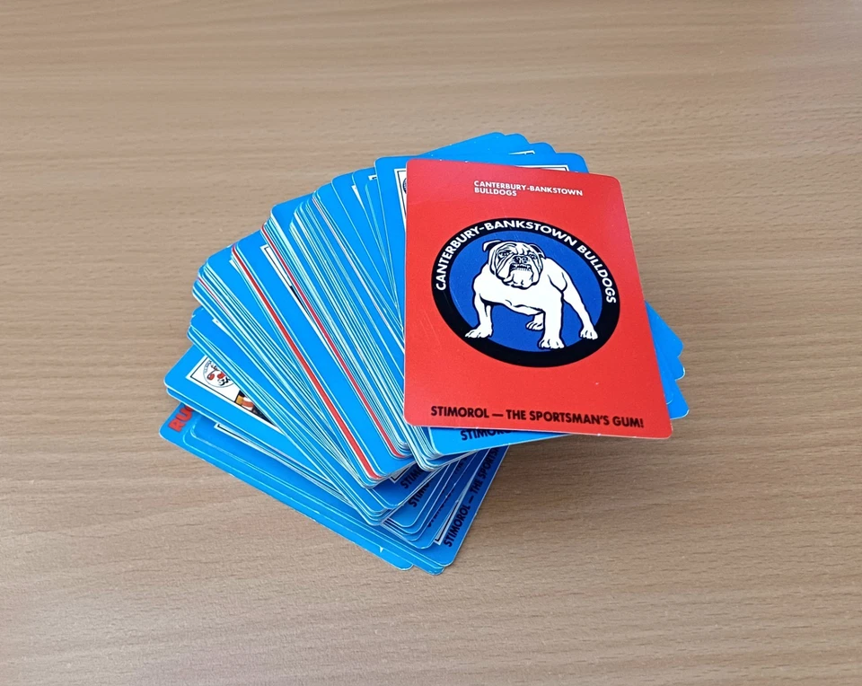 1989 Scanlens Stimorol rugby league complete 156 card set NRL bulk lot - image 4 of 4