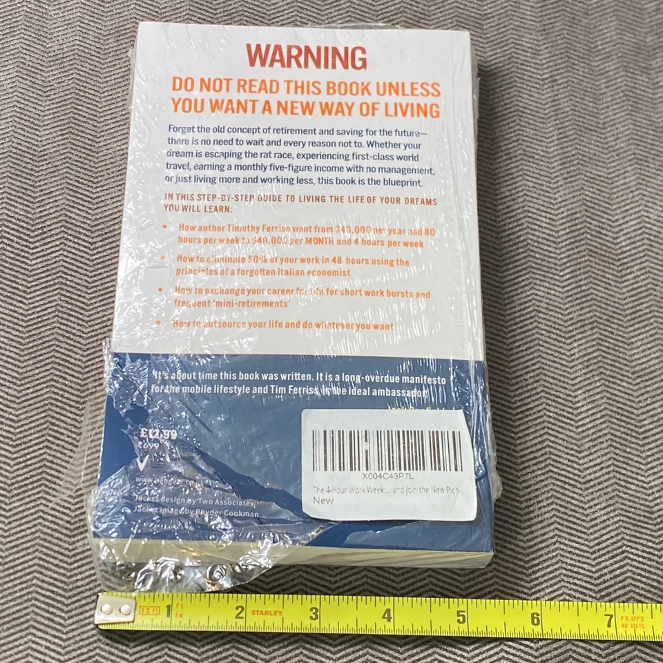 The 4-Hour Work Week : Escape the 9-5 by Timothy Ferriss - New Sealed but flawed - Imagem 2 de 4