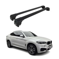 DachträGer GepäCkträGer FüR BMW X6 F16 2014-2019 ABE GrundträGer Alu Schwarz