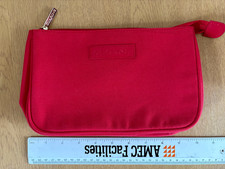Clarins Bright Red Make up Toiletry Bag - Brand New - unused