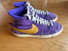 Nike Blazer Mid Suede Vintage Court Purple Gold Lakers UK 7 518171-500