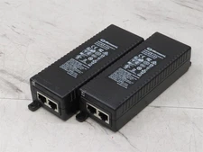 2x MICROSEMI GIGABIT POE INJECTOR PD-9001 GR/AT/AC
