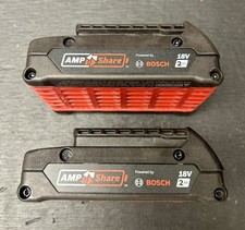 Lot of 2 Bosch 18v Battery NON WORKING FOR PARTS ONLY - BAT612 2ah