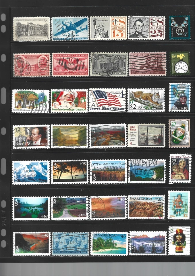 Lot de timbres oblitérés des Etats Unis / USA - Photo 1/1