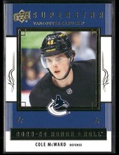 Cole McWard 2023-24 Upper Deck Honor Roll Vancouver Canucks #HR70