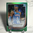 Shai Gilgeous-Alexander /99 2025-26 Bowman Chrome True Green Refractor Auto