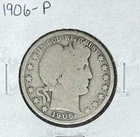1906 BARBER SILVER HALF DOLLAR  ~ NICE COIN ~ 90% SILVER