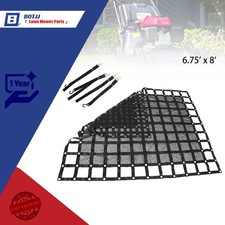 Heavy Duty Cargo Net 6.75' x 8' FT For Pickup Trucks W/ Cam Buckles S-Hooks