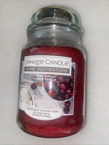 Yankee Candle Scented Cherry Vanilla Large 110-150 hours 538g Easter 🐣 free P&P - Picture 6 of 7