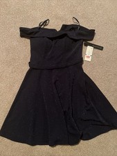 Sequin Hearts brand Formal Dress, Juniors Size 9 New Navy Sparkle