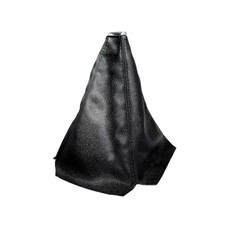 Car Shift Knob Dust Cover, Automotive Shifter Boot Sleeve Leather, Black