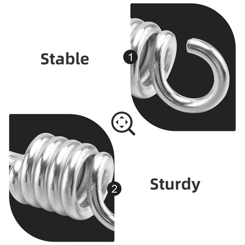 4 Pcs Chair Spring Heavy Duty Porch Swing Springs Hammock Hanging Tool - Picture 6 of 12