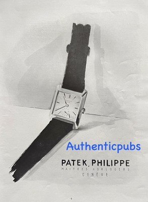 REKLAME PATEK PHILIPPE MAITRES HORLOGERS GENEVE UHR VON 1953 FRANZÖSISCH AD PUB