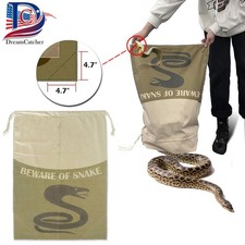 Snake Reptile Bag Drawstring-Sealed Escape-Proof Capture Sack with Safe Corners