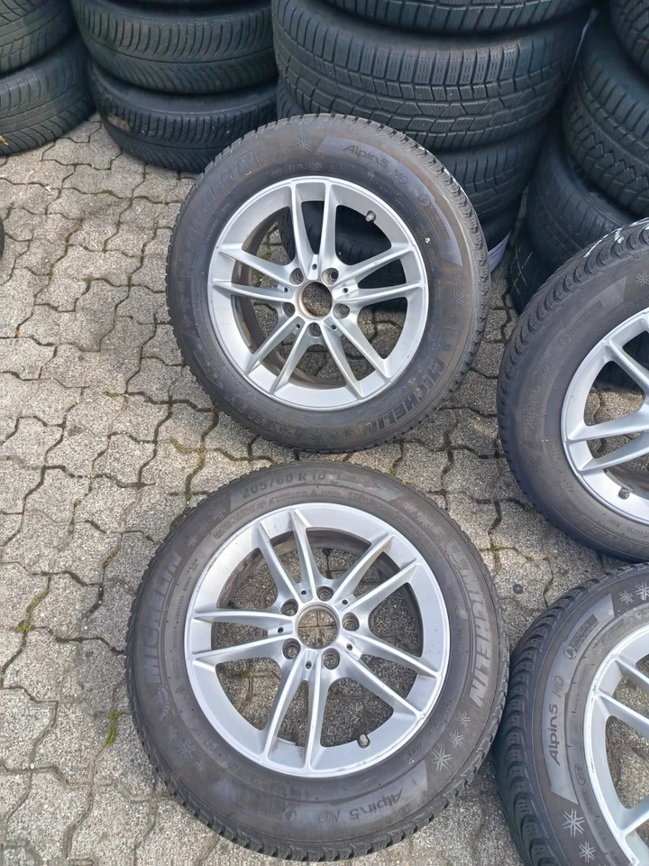 205/60 R16 92H A B Klasse W177 16 Zoll Winter Reifen Winterräder Räder 8 & 9 mm - Bild 3 von 4
