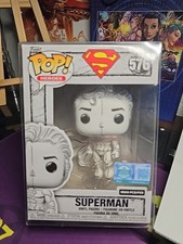 FUNKO POP HEROES SUPREME EXCLUSIVE SUPERMAN 576 SKETCHED DECO  LIMITED TO 9500 .
