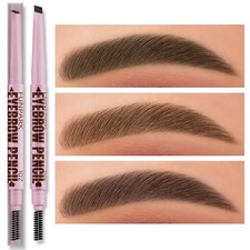 2 in 1 Eyebrow Pencil Waterproof Tattoo Pen 5 Colors Long Lasting Women