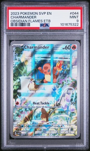 2023 POKEMON SVP EN-SV BLACK STAR PROMO #044 CHARMANDER PSA 9