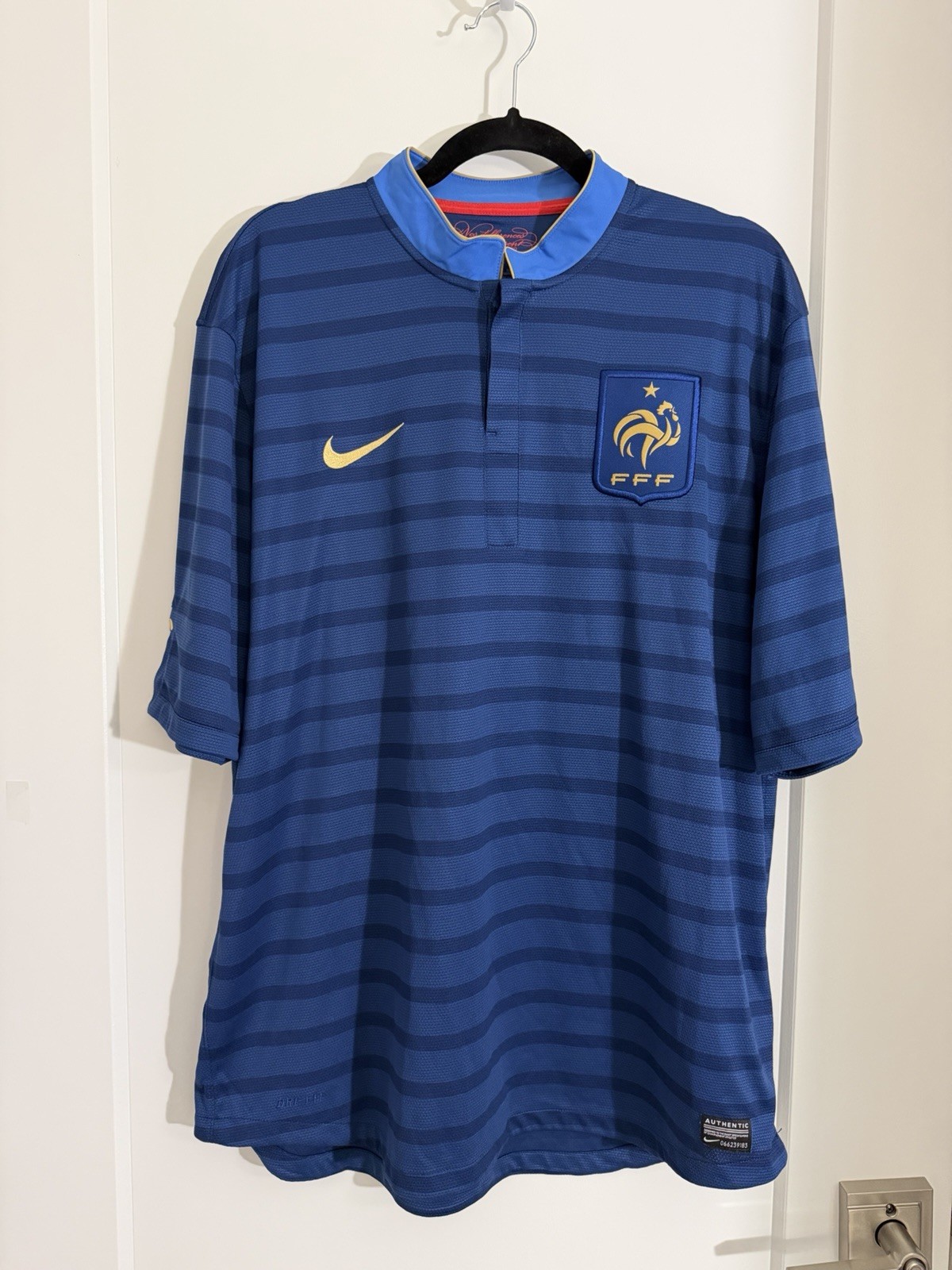 Nike France 2012 2013 Home Jersey Football Shirt Soccer FFP Mens Size XL