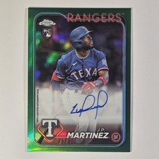 2024 Topps Chrome J.P. Martinez Rookie Autograph #RA-JP Green Refractor 74/99