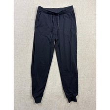 Zella Womens Black Jogger Pants Elastic Waist Drawstring Pockets Size S