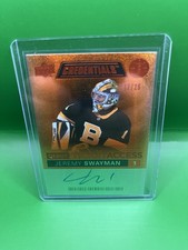 Jeremy Swayman 2021-22 UD Credentials - Debut Ticket Access Auto Orange 17/25