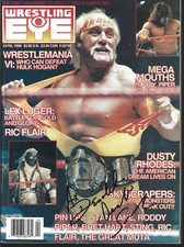 EB3760  DEMOLITION AX SMASH  STING  signed Vintage Wrestling Magazine w/COA