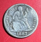 1887S US Seated LIBERTY SILVER Dime! "San Francisco" Mint! Old US Coin!