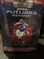 LEAF 2024 FUTURES MULTI-SPORT BLASTER BOX 1 AUTOGRAPH   2 FOILED INSERTS SEALED 