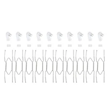 10Pcs Plate Hanger 8 Inch Wall Plate Hangers Silver